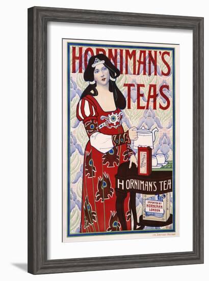 Horniman's Teas Advertisement Poster-H. Banks-Framed Giclee Print