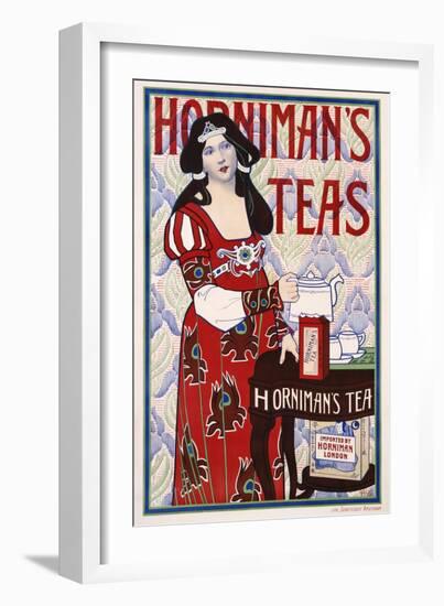 Horniman's Teas Advertisement Poster-H. Banks-Framed Giclee Print