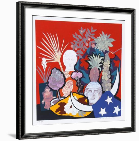 Horns of Plenty-Hunt Slonem-Framed Serigraph