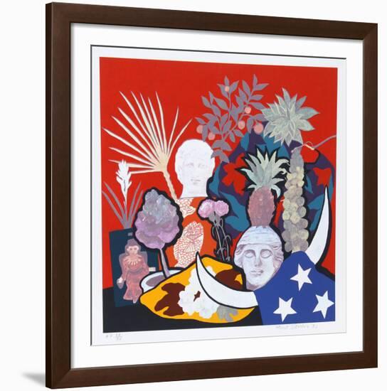 Horns of Plenty-Hunt Slonem-Framed Serigraph