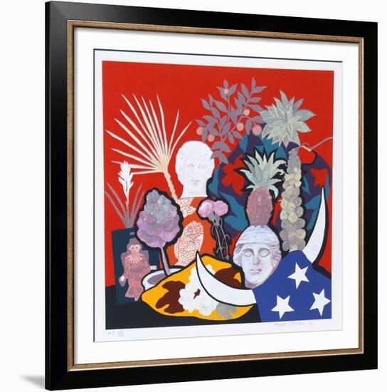 Horns of Plenty-Hunt Slonem-Framed Serigraph