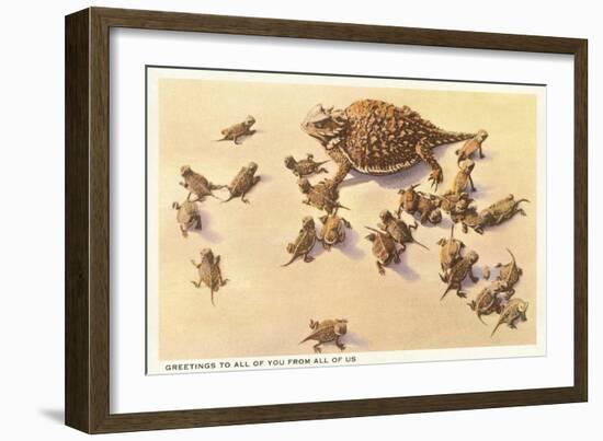 Horny Toad Family-null-Framed Premium Giclee Print