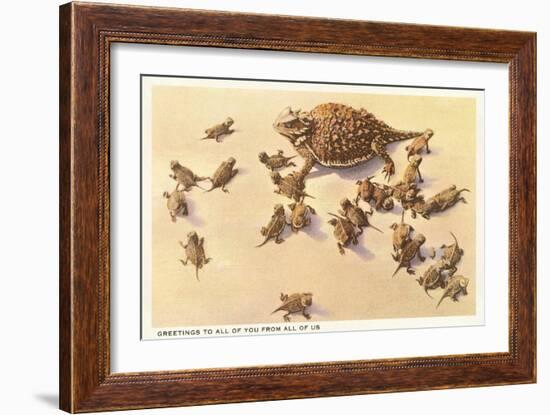 Horny Toad Family-null-Framed Premium Giclee Print