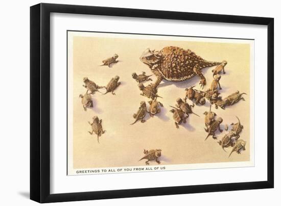 Horny Toad Family-null-Framed Premium Giclee Print