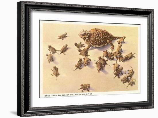 Horny Toad Family-null-Framed Premium Giclee Print