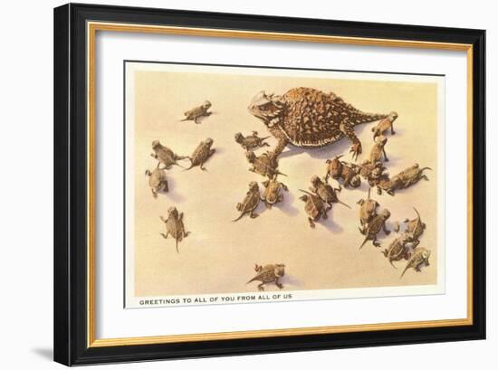 Horny Toad Family-null-Framed Premium Giclee Print