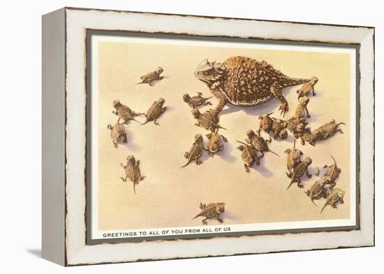 Horny Toad Family-null-Framed Stretched Canvas