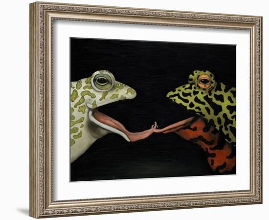 Horny Toads 1-Leah Saulnier-Framed Giclee Print