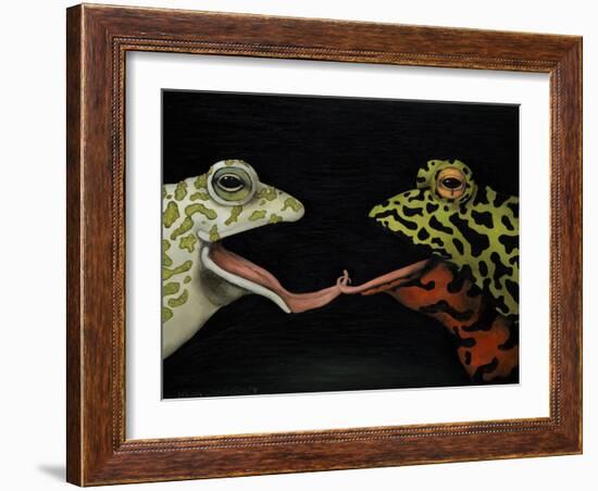 Horny Toads 1-Leah Saulnier-Framed Giclee Print