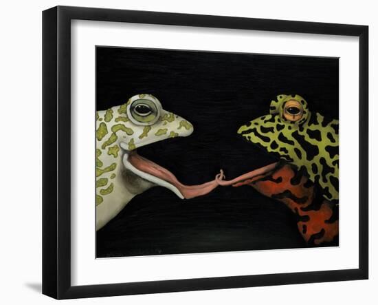 Horny Toads 1-Leah Saulnier-Framed Giclee Print