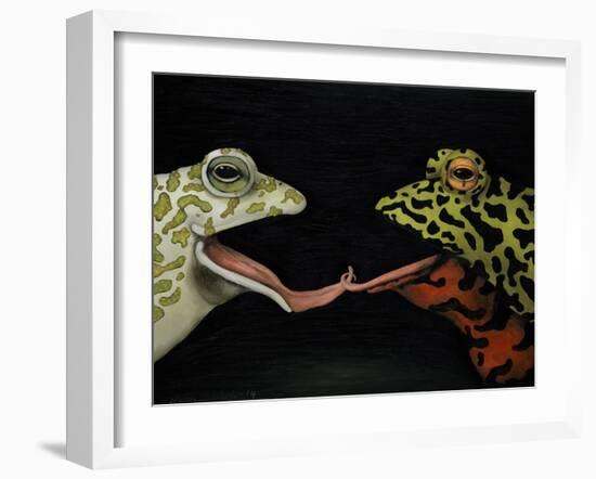 Horny Toads 1-Leah Saulnier-Framed Giclee Print