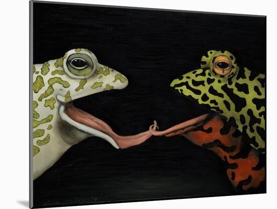 Horny Toads 1-Leah Saulnier-Mounted Giclee Print