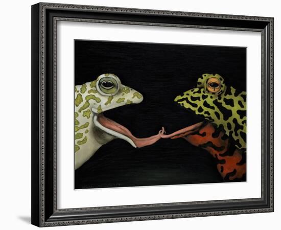 Horny Toads 1-Leah Saulnier-Framed Giclee Print