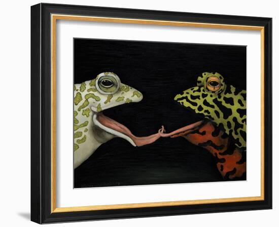 Horny Toads 1-Leah Saulnier-Framed Giclee Print