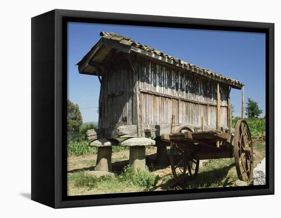 Horreo, a Traditional Grain Store, Santillana Del Mar, Near Gijon, Asturias, Spain-Michael Busselle-Framed Premier Image Canvas