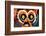 Horrific Scream Cubism Face. Carton Modern Art.-La Cassette Bleue-Framed Photographic Print