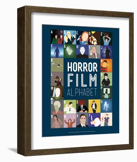 Horror Film Alphabet - A to Z-Stephen Wildish-Framed Art Print