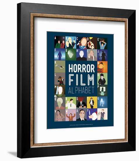 Horror Film Alphabet - A to Z-Stephen Wildish-Framed Giclee Print