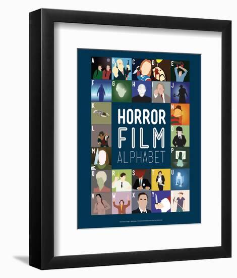 Horror Film Alphabet - A to Z-Stephen Wildish-Framed Giclee Print