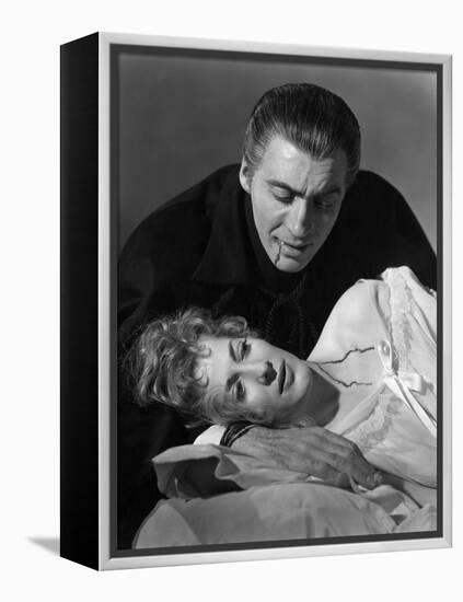Horror Of Dracula, Melissa Stribling, Christopher Lee, 1958-null-Framed Stretched Canvas