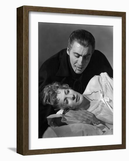 Horror Of Dracula, Melissa Stribling, Christopher Lee, 1958-null-Framed Photo