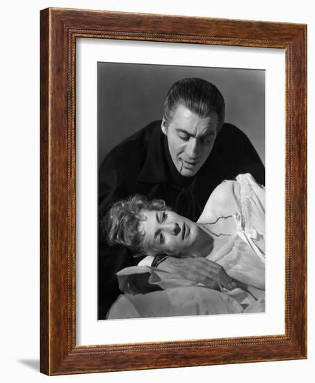 Horror Of Dracula, Melissa Stribling, Christopher Lee, 1958-null-Framed Photo