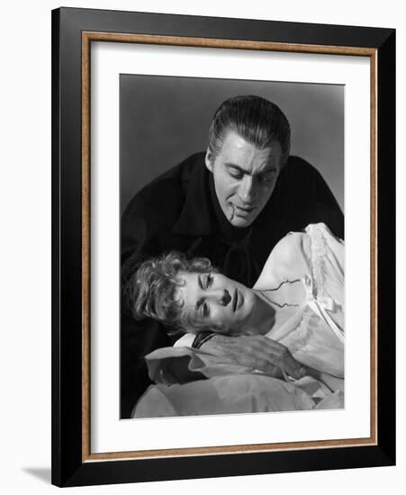 Horror Of Dracula, Melissa Stribling, Christopher Lee, 1958-null-Framed Photo