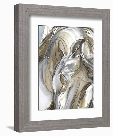 Horse Abstraction I-null-Framed Premium Giclee Print