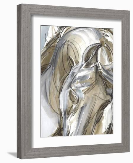 Horse Abstraction I-null-Framed Art Print