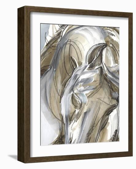 Horse Abstraction I-null-Framed Art Print