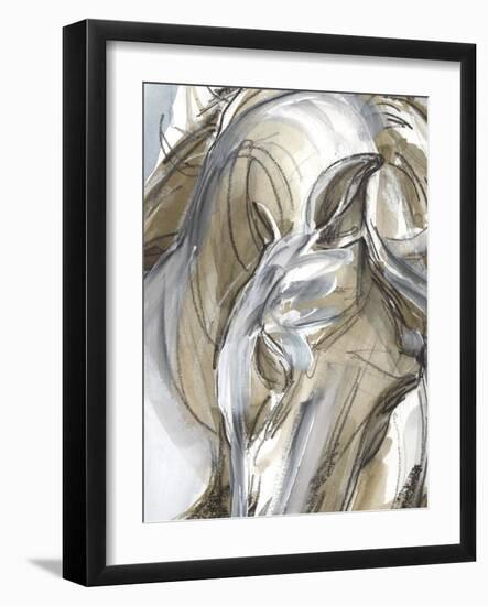 Horse Abstraction I-null-Framed Art Print