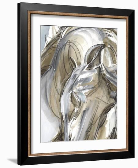 Horse Abstraction I-null-Framed Art Print