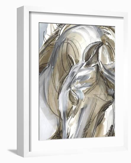 Horse Abstraction I-null-Framed Art Print