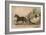 Horse and Carriage at Speed with a Lady at the Whip; Prostitution-English School-Framed Giclee Print