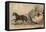 Horse and Carriage at Speed with a Lady at the Whip; Prostitution-English School-Framed Premier Image Canvas