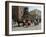 Horse and Carriages in Main Market Square, Old Town District, Krakow, Poland-R H Productions-Framed Photographic Print