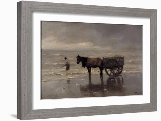 Horse and Cart-Anton Mauve-Framed Giclee Print