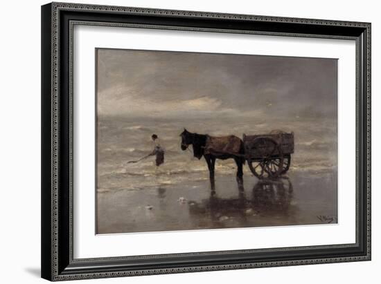 Horse and Cart-Anton Mauve-Framed Giclee Print