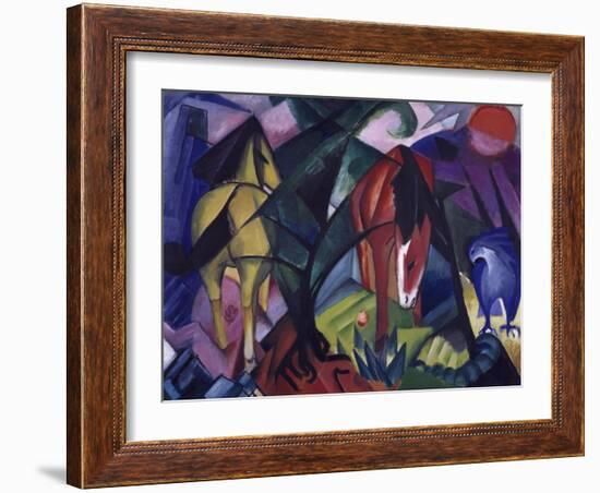 Horse and Eagle, 1912-Franz Marc-Framed Giclee Print