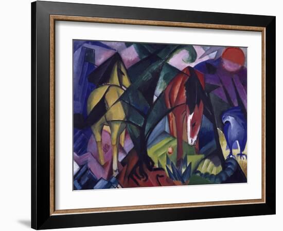 Horse and Eagle, 1912-Franz Marc-Framed Giclee Print