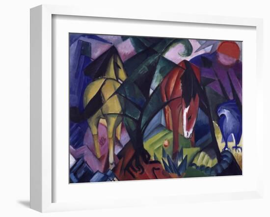 Horse and Eagle, 1912-Franz Marc-Framed Giclee Print