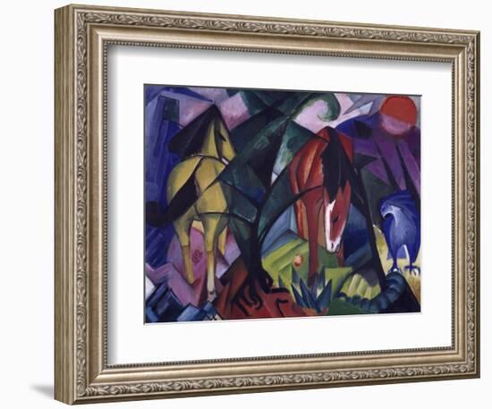 Horse and Eagle, 1912-Franz Marc-Framed Giclee Print