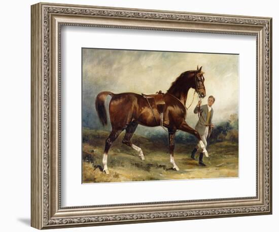 Horse and Groom in a Landscape-James Lynwood Palmer-Framed Giclee Print