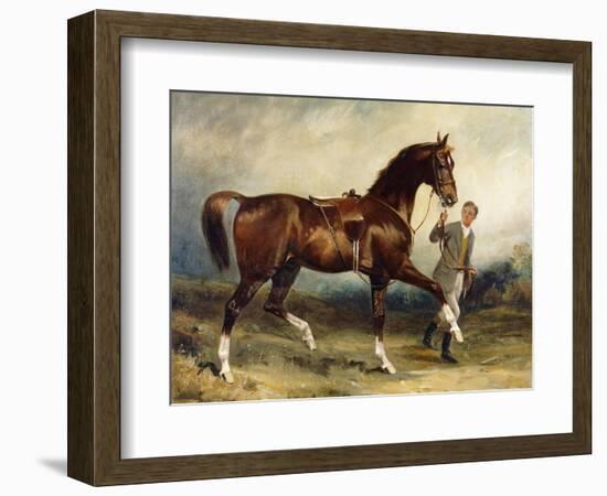 Horse and Groom in a Landscape-James Lynwood Palmer-Framed Giclee Print