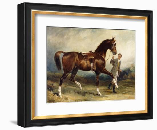 Horse and Groom in a Landscape-James Lynwood Palmer-Framed Giclee Print