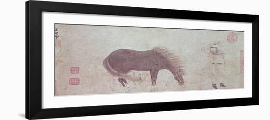 Horse and Groom in Winter-Zhao Meng-Fu-Framed Giclee Print