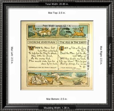 Horse And Man The Ass And The Enemy Giclee Print By Art Com