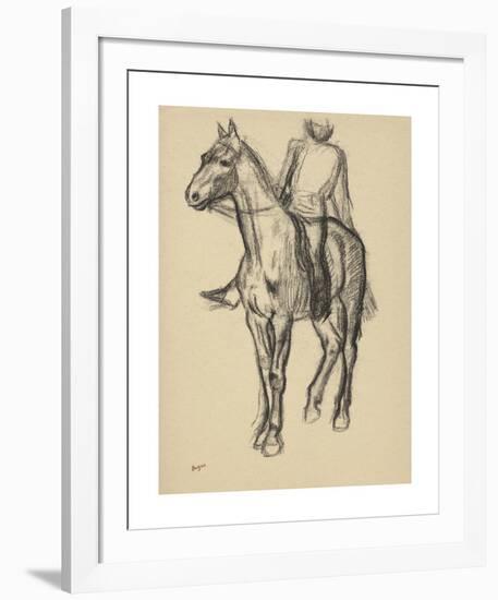 Horse and Rider-Edgar Degas-Framed Premium Giclee Print