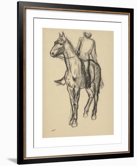 Horse and Rider-Edgar Degas-Framed Premium Giclee Print