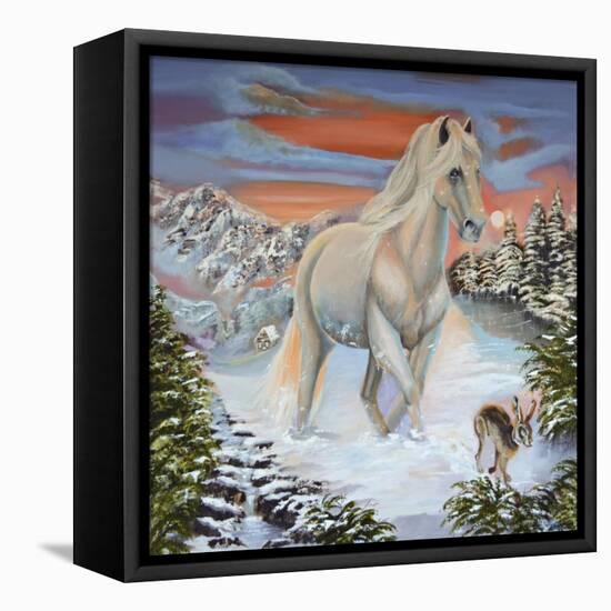 Horse and the Hare-Sue Clyne-Framed Premier Image Canvas